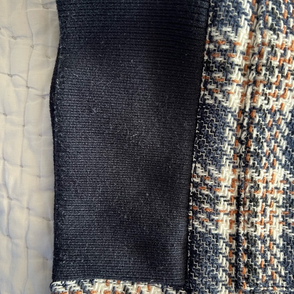 VERONICA BEARD Women's Enzo Dickey Double-Breasted Vest Size L in Plaid Blue - Picture 10 of 11